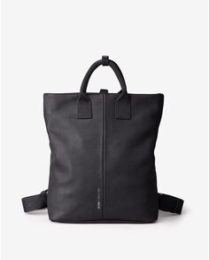 Средний черный рюкзак под кожу с задним карманом Slang, черный