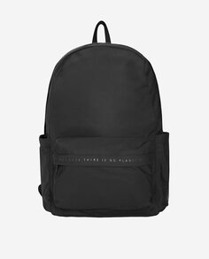 Мужской рюкзак с застежкой-молнией и карманами Ecoalf, черный