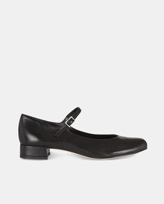 Женские кожаные туфли Emilia Mary Janes с закругленным носком и пряжкой Augusta, черный