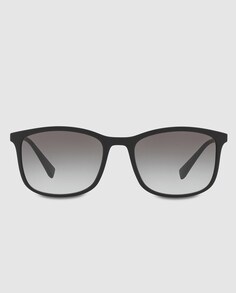 Черные солнцезащитные очки прямоугольной формы Prada Linea Rossa, черный