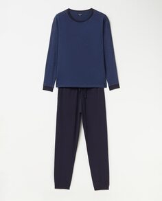 Микродлинная мужская пижама Sfera, темно-синий (Sfera)