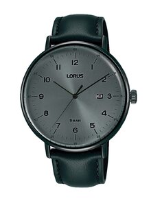 Классические мужские часы RH983MX9 из кожи и черного ремешка Lorus, черный