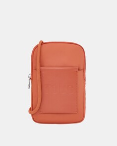Оранжевая сумка для мобильного телефона на молнии Tous, оранжевый