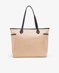 Бежевая сумка через плечо в стиле шоппер с застежкой-молнией Cuplé, бежевый Cuple