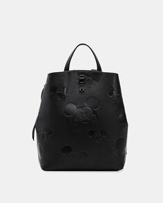 Черный рюкзак с фантазийным принтом Desigual, черный