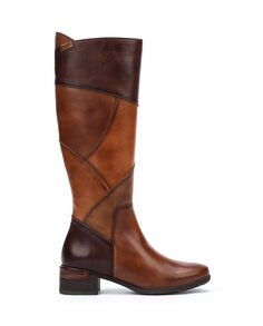 Женские коричневые кожаные ботинки на молнии Pikolinos, коричневый