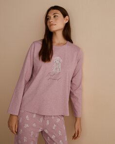 Женская пижама с длинными рукавами для собак Énfasis, розовый
