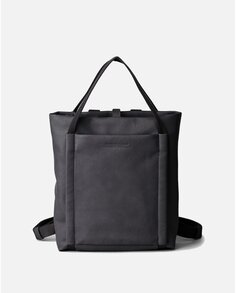 Средний матовый черный рюкзак с двойным внешним карманом Slang, черный