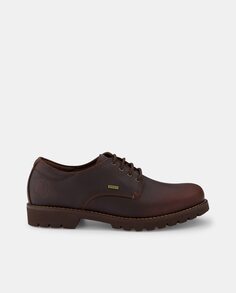 Мужские коричневые туфли на шнуровке из водонепроницаемой кожи с подкладкой Gore-Tex Panama Jack, коричневый