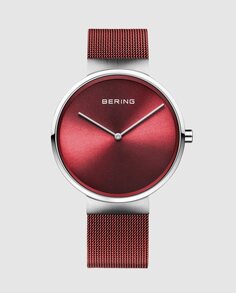 Bering 14539-303 Женские часы с красной стальной сеткой Bering, красный