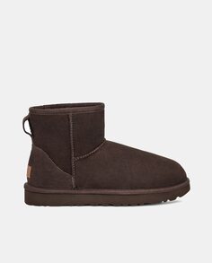 Женские угги Classic Mini II с шерстяной внутренней подкладкой UGG, коричневый