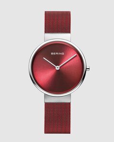 Bering 14531-303 Женские часы с красной стальной сеткой Bering, красный