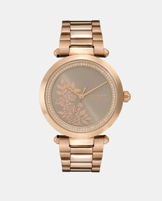 Женские часы Floral 24000044 из розовой стали Olivia Burton, розовый