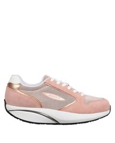 Женские кожаные кроссовки на шнурках розового цвета Mbt, розовый