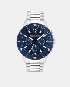 Спортивные 25200115 многофункциональные стальные мужские часы Calvin Klein, серебро