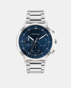 Многофункциональные стальные мужские часы Gauge 25200063 Calvin Klein, серебро