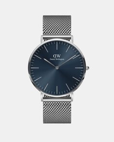 Classic Revival DW00100628 мужские часы со стальной сеткой Daniel Wellington, серебро