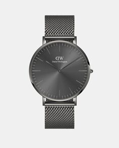 Classic Revival DW00100630 Мужские часы с серой стальной сеткой Daniel Wellington, серый