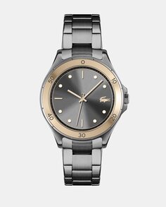 Женские часы Swing 2001224 серые стальные Lacoste, серый