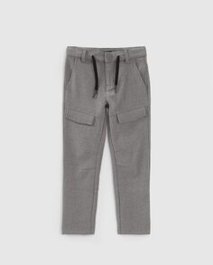 Серые брюки для мальчика на кулиске IKKS, серый