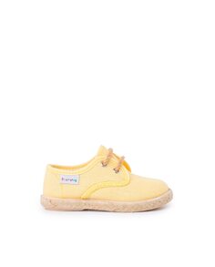 Английские льняные туфли для мальчика на джутовой основе Pisamonas, желтый