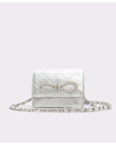 Женская серебряная сумка через плечо с магнитной застежкой Aldo, серебро