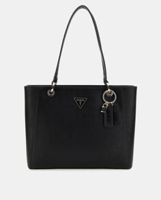 Черная сумка-тоут Noelle с металлическим логотипом Guess, черный