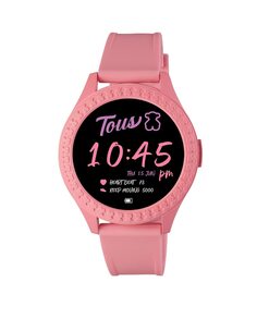 Женские умные часы Smarteen Connect с розовым силиконовым ремешком Tous, розовый