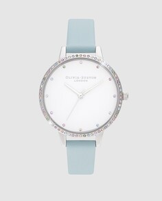 Olivia Burton OB16RB19 светло-синие кожаные женские часы Olivia Burton, светло-синий