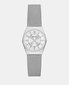 Экологичные женские часы Grenen Lille SKW3038 со стальной сеткой Skagen, серебро