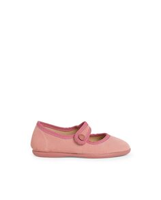 Замшевые кожаные туфли Мэри Джейн для девочек на застежке-липучке Pisamonas, розовый
