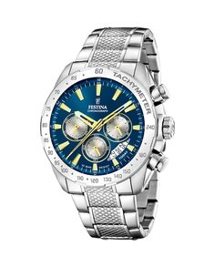 F20668/5 Timeless Мужские часы с хронографом из серебряной стали Festina, серебро