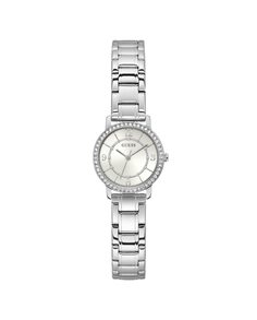Женские часы Melody GW0468L1 со стальным и серебряным ремешком Guess, серебро