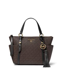 Коричневая сумка через плечо Nomad с логотипами Michael Michael Kors, коричневый