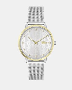 Crocorigin 2001286 женские часы со стальной сеткой Lacoste, серебро