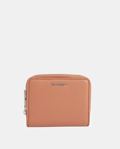 Оранжевый кошелек на молнии и RFID Calvin Klein, оранжевый