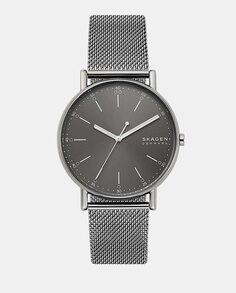Signatur SKW6577 Экологичные мужские часы со стальной сеткой серого цвета Skagen, серый