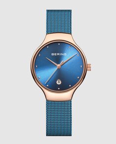 Bering 13326-368 Женские часы с синей стальной сеткой Bering, синий