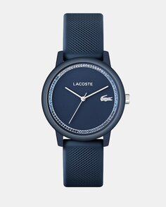 Lacoste 12.12 Go 2001290 Темно-синие силиконовые женские часы Lacoste, синий