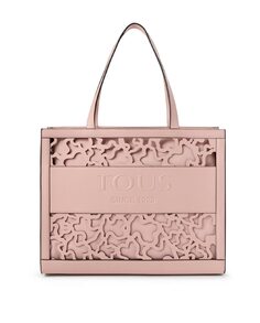 Розовая ажурная сумка на плечо Amaya Kaos Shock Tous, розовый