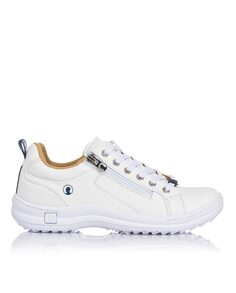 Женские белые кроссовки на шнурках и молнии Coronel Tapiocca, белый