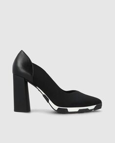Женские туфли из эластичной ткани черного цвета Lodi, черный