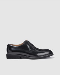 Мужские модельные туфли Castellano из черной кожи Castellano, черный