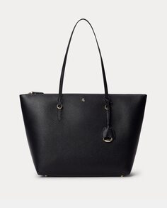 Средняя черная сумка для покупок с внутренним карманом Lauren Ralph Lauren, черный