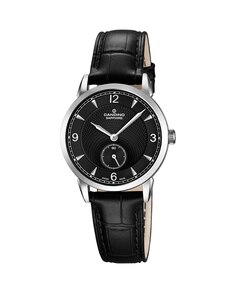 C4593/4 Пара черные кожаные женские часы Candino, черный