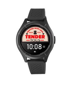 Женские умные часы Smarteen Connect Sport с черным силиконовым ремешком Tous, черный
