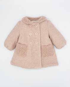 Розовое пальто улитки для девочки Fina Ejerique, розовый