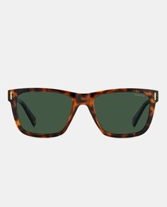 Солнцезащитные очки унисекс прямоугольной формы цвета гавана с поляризационными линзами Polaroid, коричневый