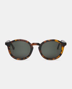 Коричневые овальные солнцезащитные очки из ацетата Mr. Boho, коричневый