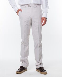 Обычные мужские классические брюки светло-бежевого цвета Wickett Jones, бежевый